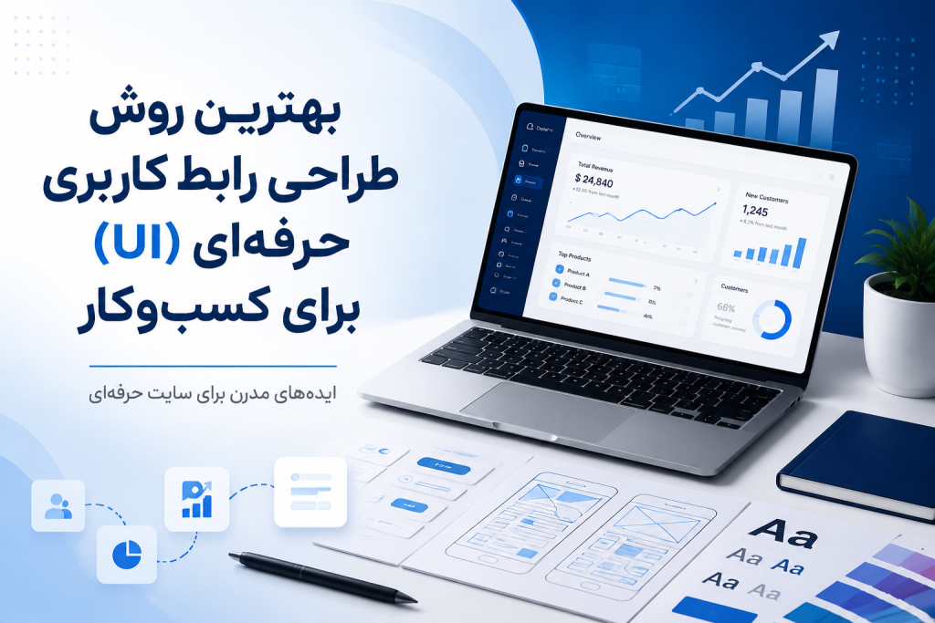 بهترین روش طراحی رابط کاربری حرفه‌ای (UI) برای کسب و کار