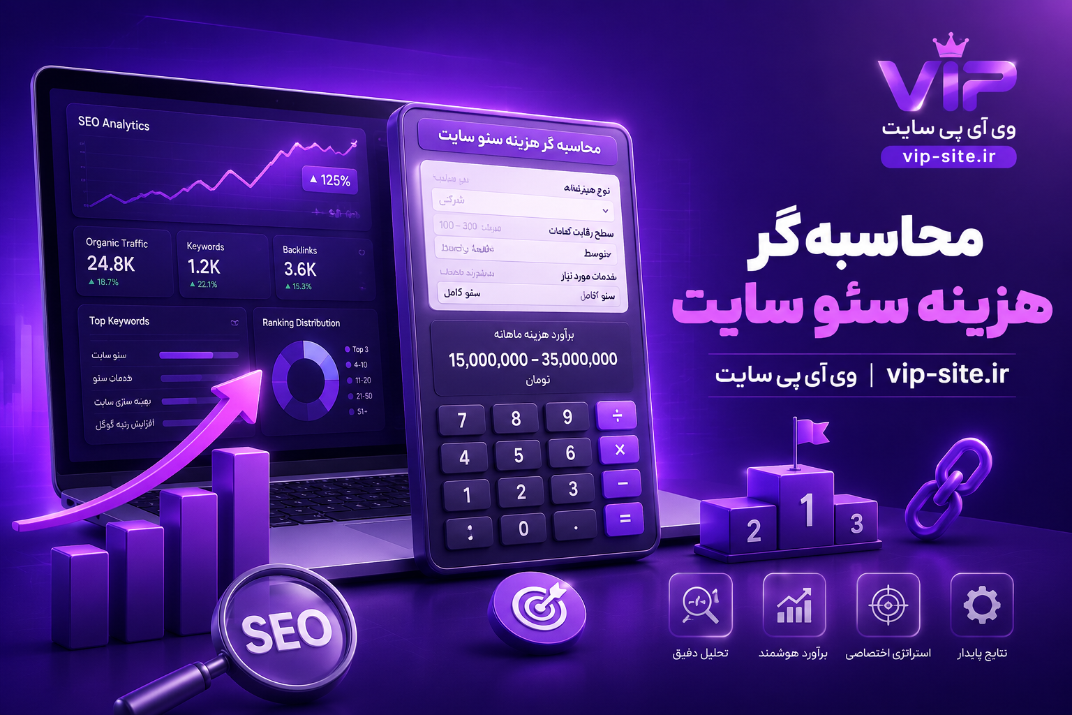 محاسبه‌ گر هزینه سئو سایت